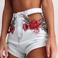 High Waist Denim Jeans Shorts