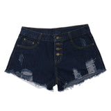 Blue Crimping Shorts