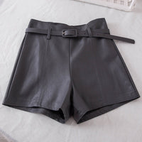 Casual PU Leather Shorts