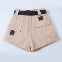 Elastic High Waist Shorts