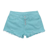 Blue Crimping Shorts