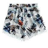 Floral Print Mid-rise Shorts