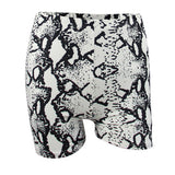 Snakeskin Print Shorts