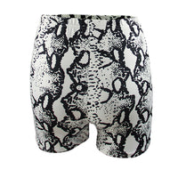 Snakeskin Print Shorts