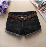 Low Waist Pencil Skirt Cotton Shorts