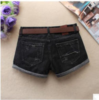 Low Waist Pencil Skirt Cotton Shorts