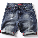 Blue Skinny Jeans Shorts