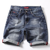 Blue Skinny Jeans Shorts